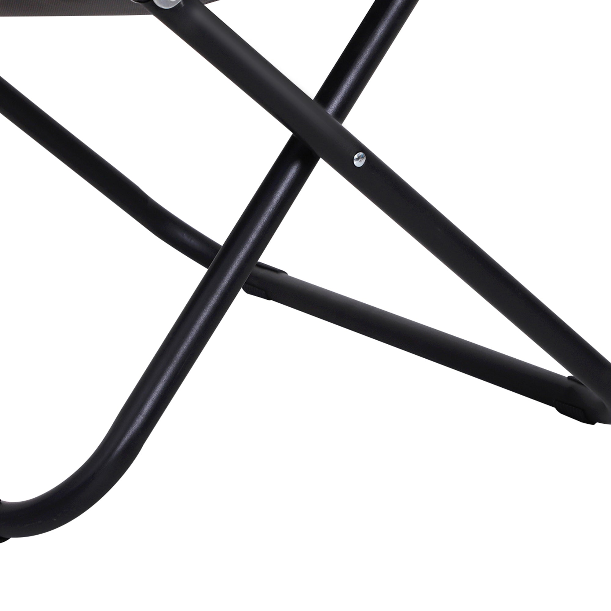 Outsunny Garden Folding Portable Padded Saucer Moon Chair Padded Round Outdoor Camping Travel Fishing Seat  Grey 