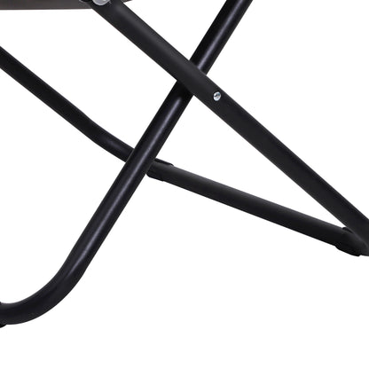 Outsunny Garden Folding Portable Padded Saucer Moon Chair Padded Round Outdoor Camping Travel Fishing Seat  Grey 