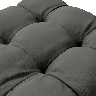 Outsunny 4-Piece Seat Cushion Pillows Replacement, Patio Chair Cushions Set with Ties for Indoor Outdoor, Charcoal Grey 