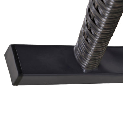 Outsunny Outdoor PE Rattan Rocking Chair, Garden Rocking Chair Set with Armrest and Cushion, Grey 