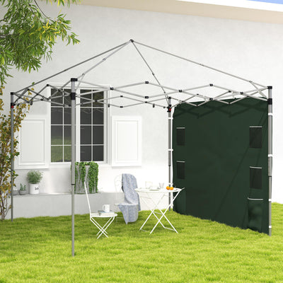 Outsunny 195 x 295cm Replacement Gazebo Sidewall - Green 