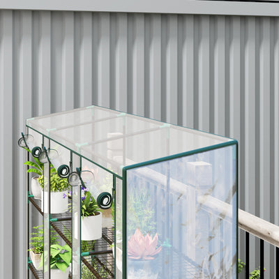 Outsunny 46 x 215cm Nine-Shelf Greenhouse 