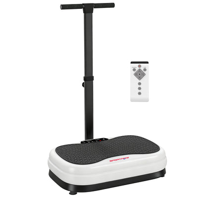 SPORTNOW Vibration Plate, with Adjustable/Removable Handle, Preset Modes, 50 Speeds 