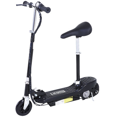 HOMCOM Outdoor Ride On Powered Scooter 120W Motor Bike 2 x 12V Battery - Black 