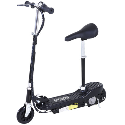 HOMCOM Outdoor Ride On Powered Scooter 120W Motor Bike 2 x 12V Battery - Black 