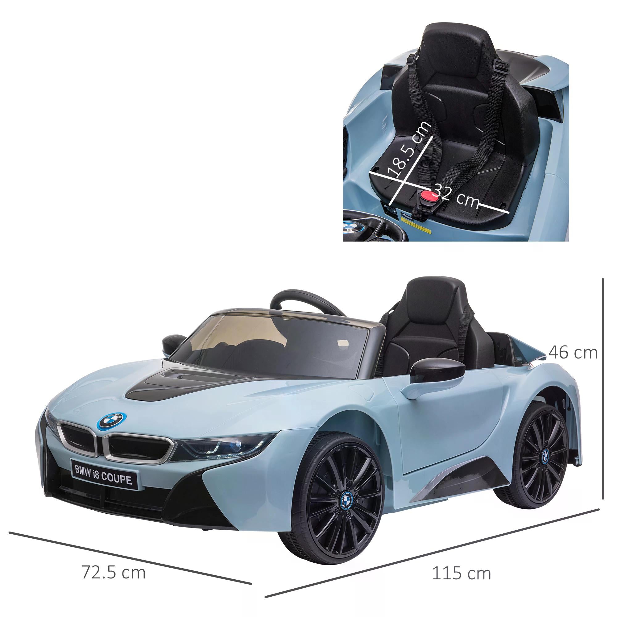 HOMCOM Kids 6V Battery PP Licensed BMW Ride On Car Blue 