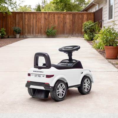 AIYAPLAY Land Rover Licensed Toddler Ride on Car with Horn, Engine Sounds, Under-Seat Storage, for 18-36 Months, White 
