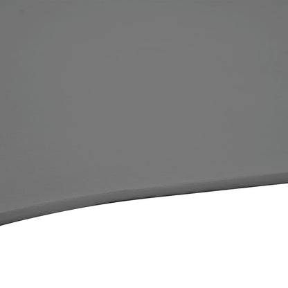 Outsunny 2.5M Garden Cantilever Parasol, Offset Roma Patio Umbrella Hanging Sun Shade Canopy Shelter with 360\'c2\'b0 Rotation and Cross Base, Dark Grey
