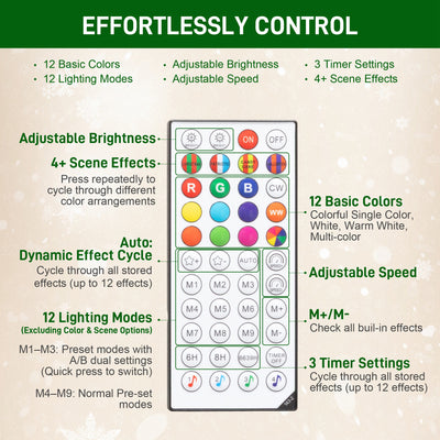HOMCOM 6ft Artificial Pine LED Christmas Tree, with Remote 