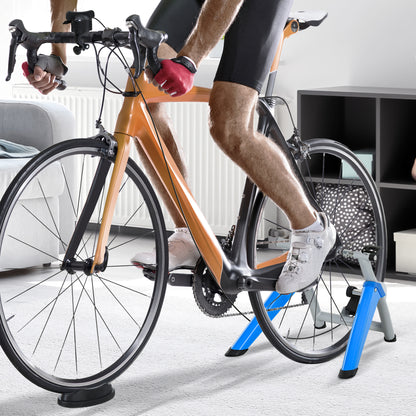 HOMCOM Indoor Bike Trainer, Foldable Turbo Trainer Bike Stand with 8 Level Magnetic Resistance, for 650C, 700C or 26"-29" Wheels 