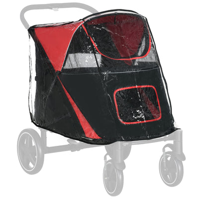 PawHut Rain Cover for Dog Pram, Stroller Buggy with Rear Entry 