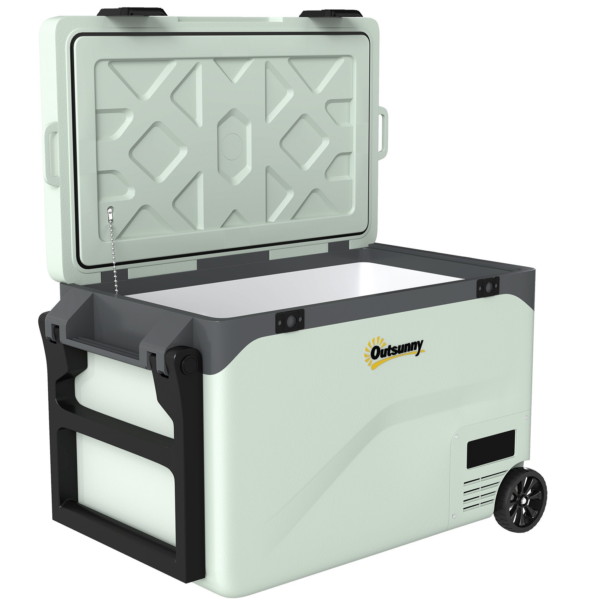 Outsunny 42.5L Compressor Car Fridge Freezer, Camping Refrigerator with App Control, 20℃-20℃ 
