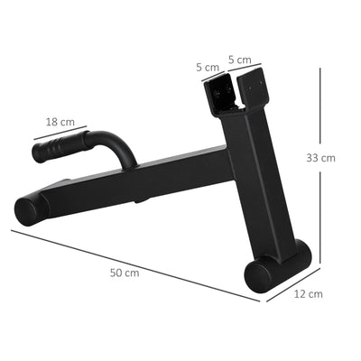 SPORTNOW Deadlift Barbell Jack with Non-Slip Handle, for Weight Training - Black 