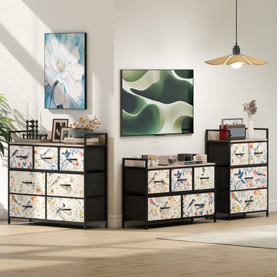 HOMCOM 7-Drawer Chest of Drawers - White 