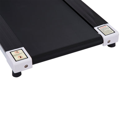 HOMCOM 1.25HP Motorised Electric Treadmill, 10km/h Folding Running Machine, Gym Fitness Exercise with LCD Monitor, White 