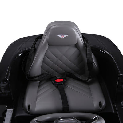 HOMCOM Bentley GT Licensed 12V Electric Car for Kids, Kid's Electric Ride on with Remote Control, Ride on Car with LED Lights, Music, for 3-5 Years, Black 