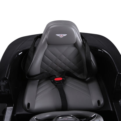 HOMCOM Bentley GT Licensed 12V Electric Car for Kids, Kid's Electric Ride on with Remote Control, Ride on Car with LED Lights, Music, for 3-5 Years, Black 