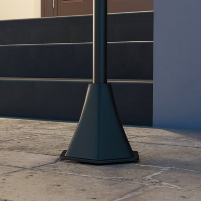 Outsunny Solar Lamp Post Light, 1.3 M LED Outdoor Street Light, Waterproof IP44 for Patio, Garden, Pathway, Cool White 