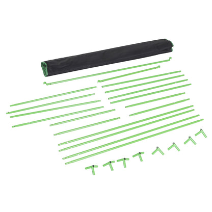 Outsunny Grow Tent Reflective Mylar Hydroponic with Adjustable Vents and Floor Tray for Indoor Plant Growing, 120 x 60 x 150 cm (47" x 23.5" W x 59") 