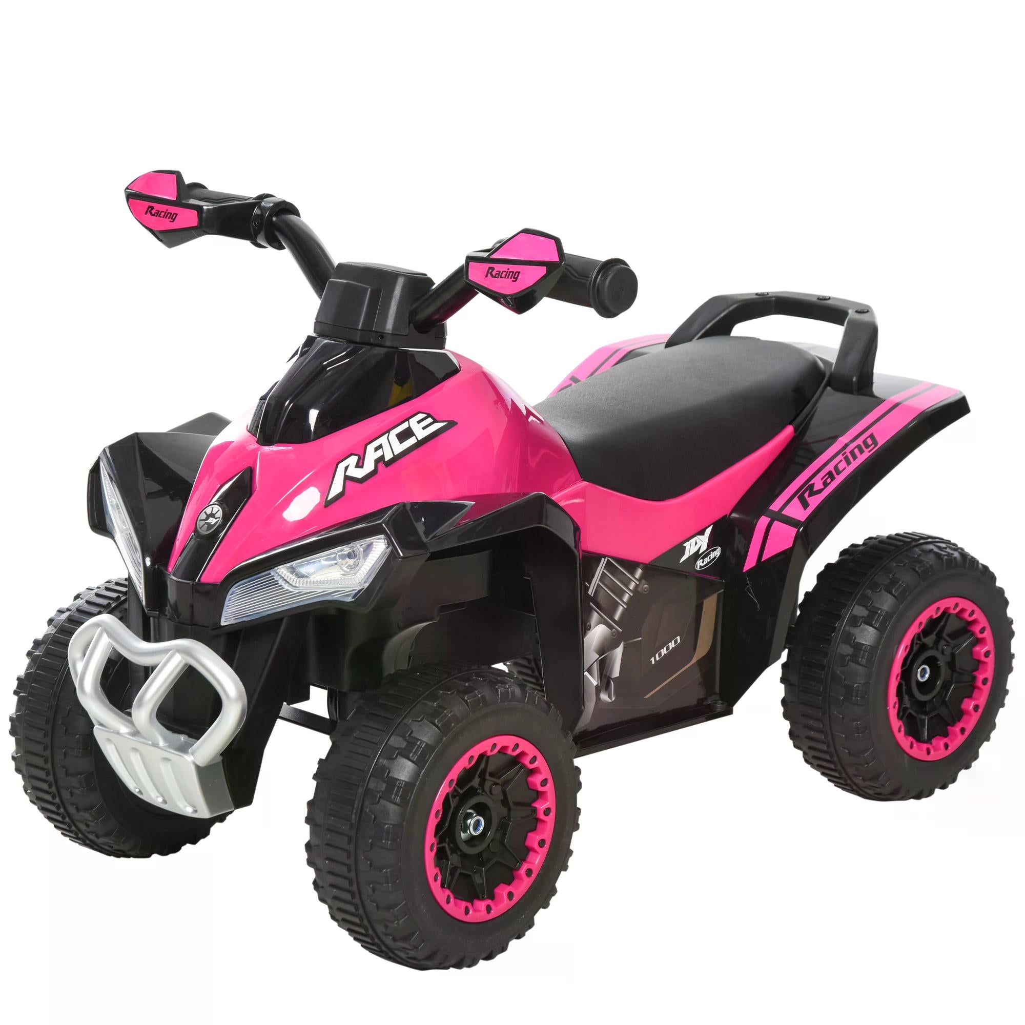 HOMCOM Ride on Toy for Kids 4 Wheel Foot-to-Floor Sliding Walking Car Toy Motorcycle Baby Walker Toddler Toys for for 18-36 Months Boys and Girls 