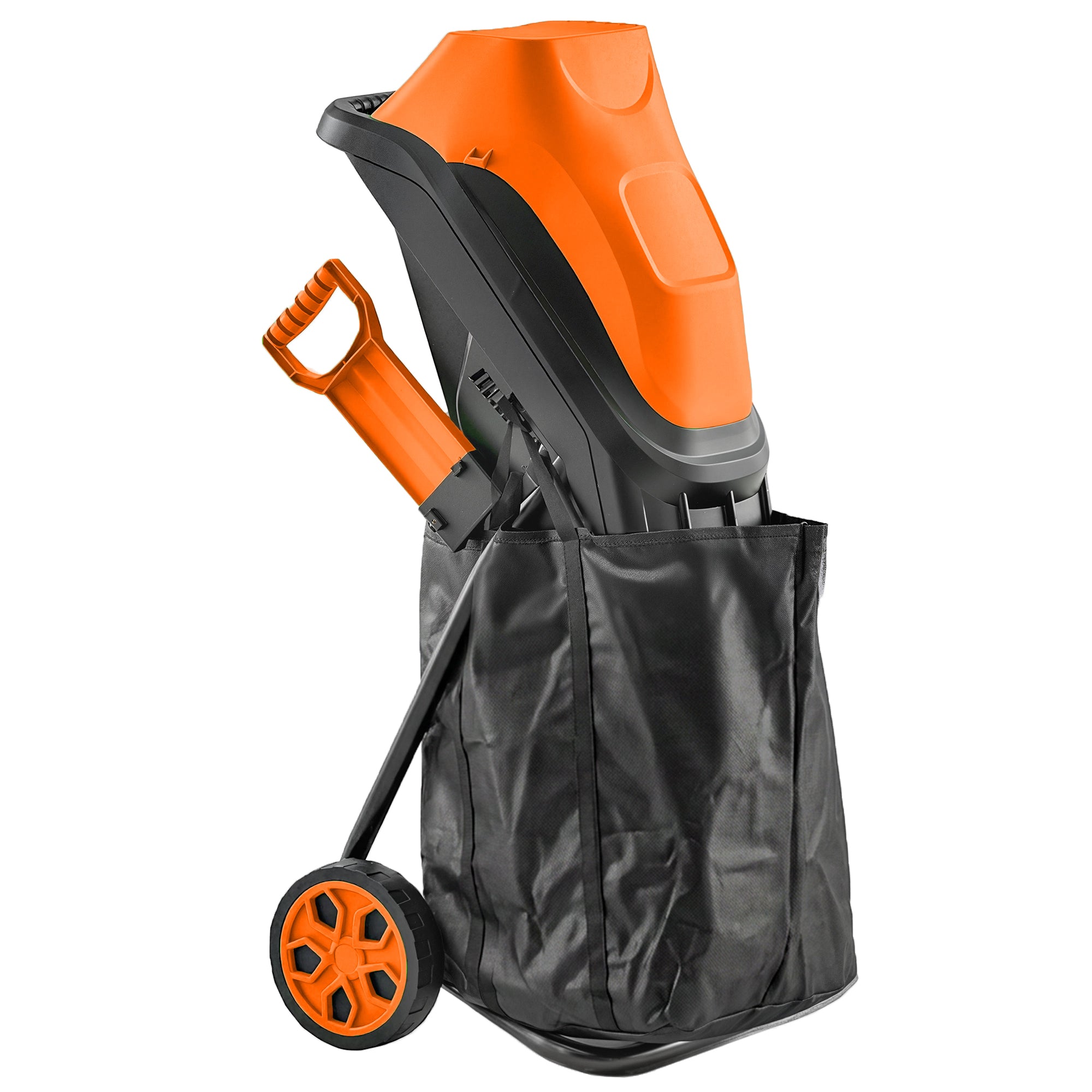 Outsunny 2500W Electric Wood Chipper, Corded Wood Mulcher Shredder with 45L Collection Bag, 4300RPM, 44mm Cutting Diameter 