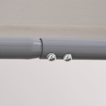 HOMCOM Pull-Up Bar for Doorway, Home Fitness Door Horizontal Push up Bar for Indoor Gym Upper Body Workout, Grey 