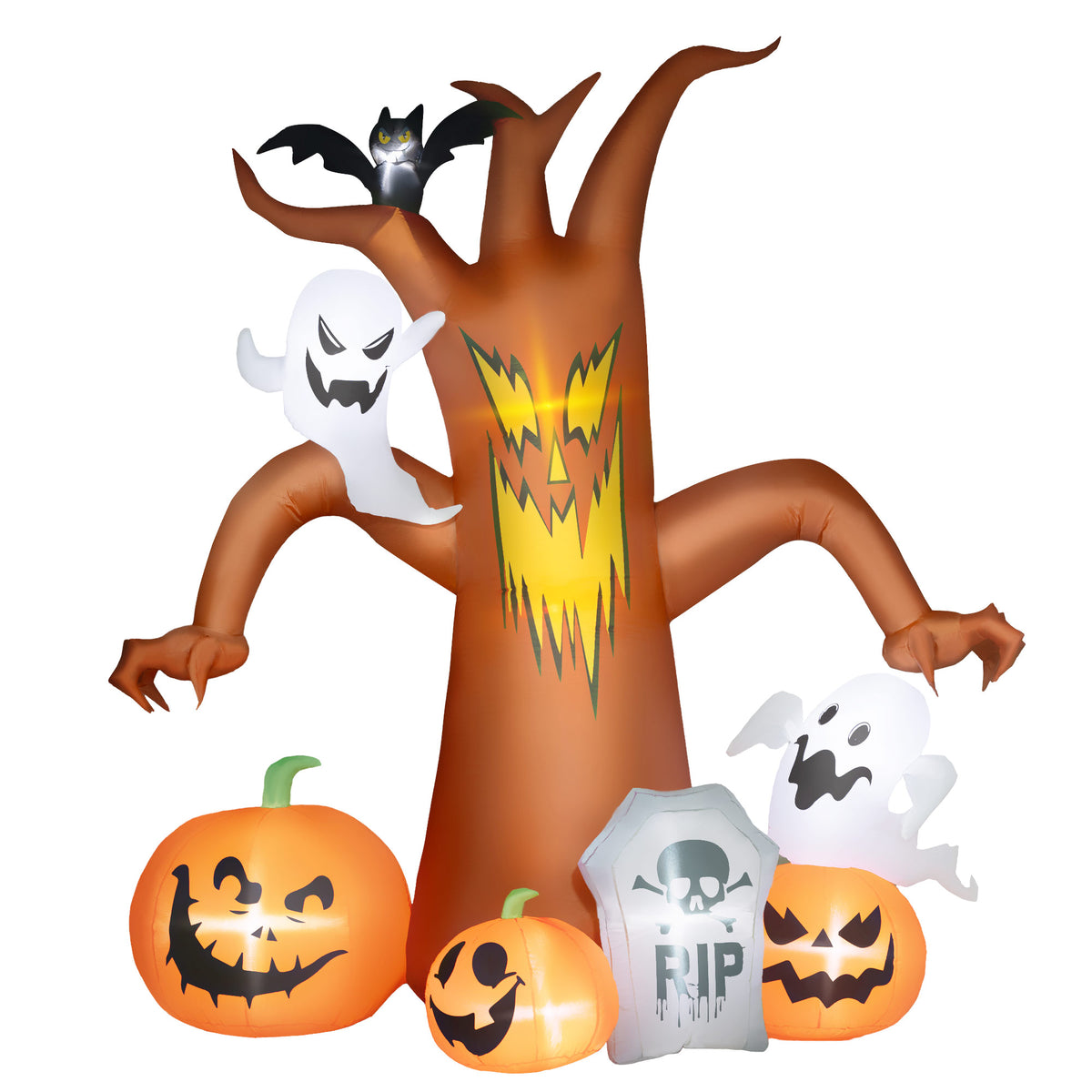 Outsunny 7.9ft Light-Up Halloween Tree Inflatable 