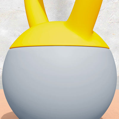 SPORTNOW Soft Kettlebell, 8kg Kettle Bell with Non-Slip Handle for Home Gym Weight Lifting and Strength Training, Yellow and Grey 