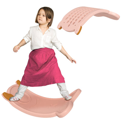 AIYAPLAY Balance Board for Kids Balance Training & Sensory Play, Pink 