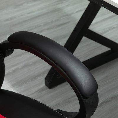 Vinsetto High-Back Office Chair Faux Leather Swivel Computer Desk Chair for Home Office with Wheels Armrests Black 
