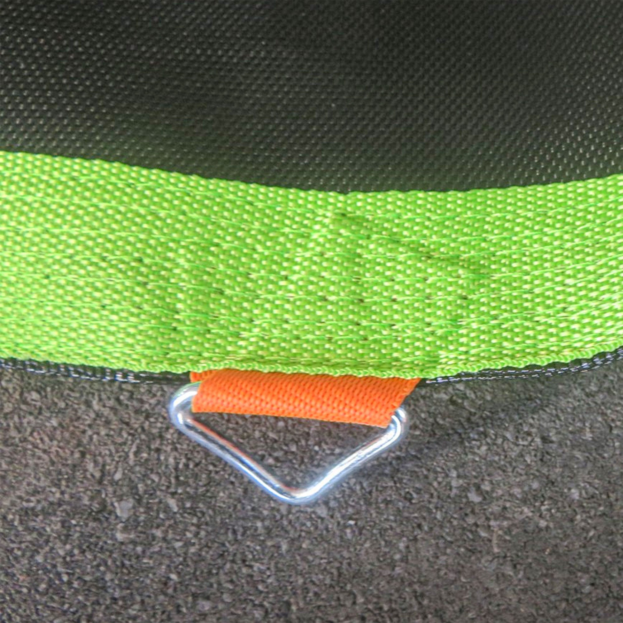 SPORTNOW Replacement Trampoline Mat with Spring Pull Tool, 72 V-Hooks, for 12ft Trampoline using 14cm Springs, Green 