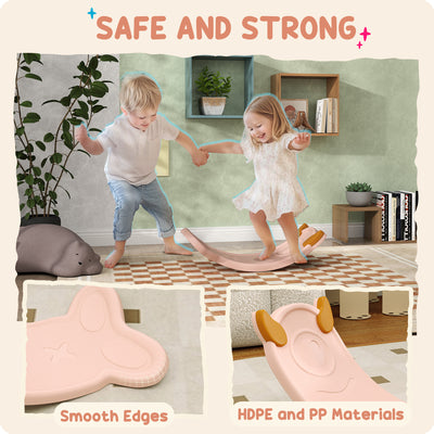 AIYAPLAY Balance Board for Kids Balance Training & Sensory Play, Pink 