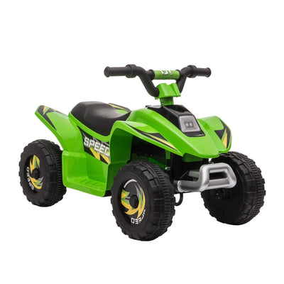 HOMCOM 6V Kids Electric Ride on Car ATV Toy Quad Bike Four Big Wheels w/ Forward Reverse Functions Toddlers for 18-36 Months Old 