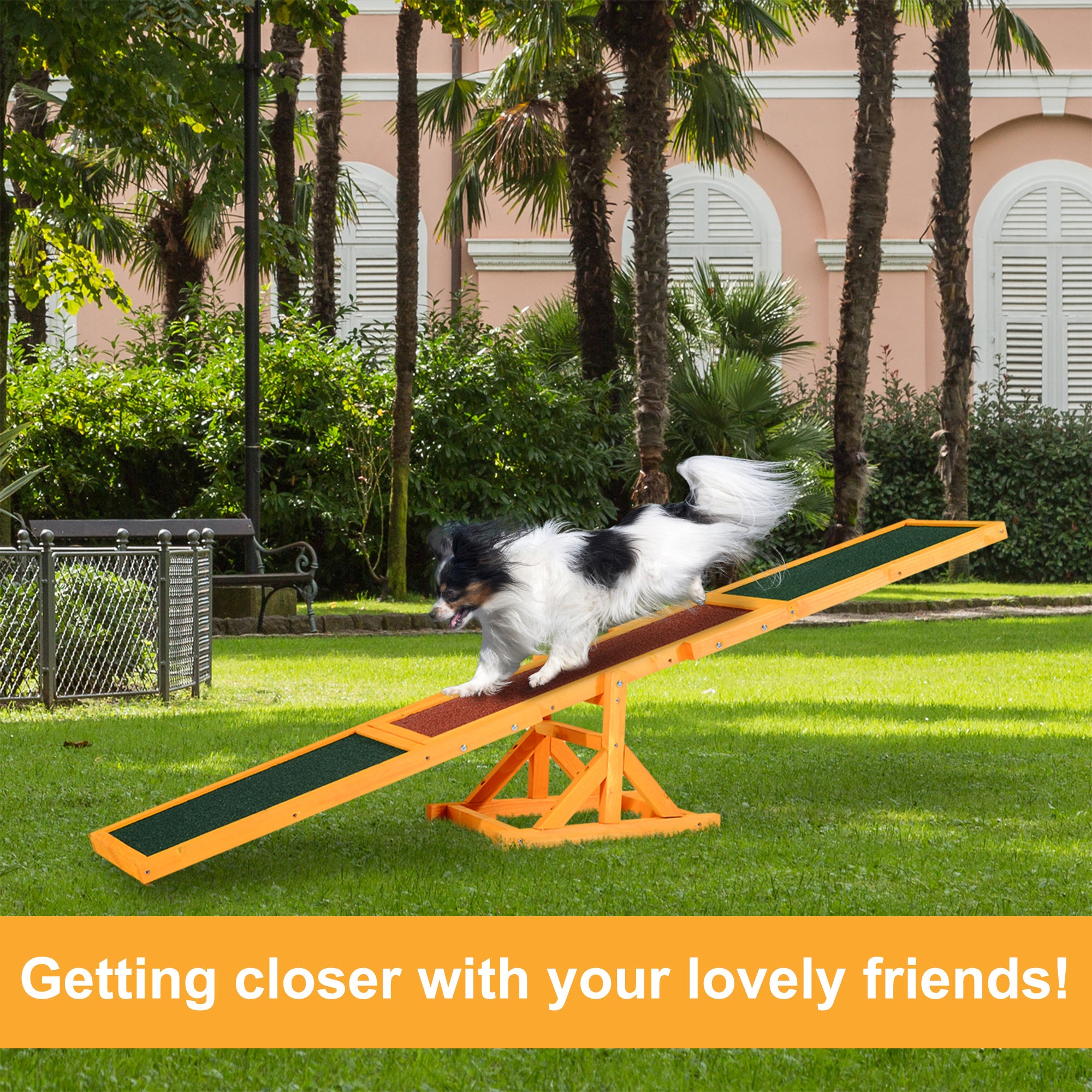 PawHut Pet Obedience Training Seesaw For Dog Agility 