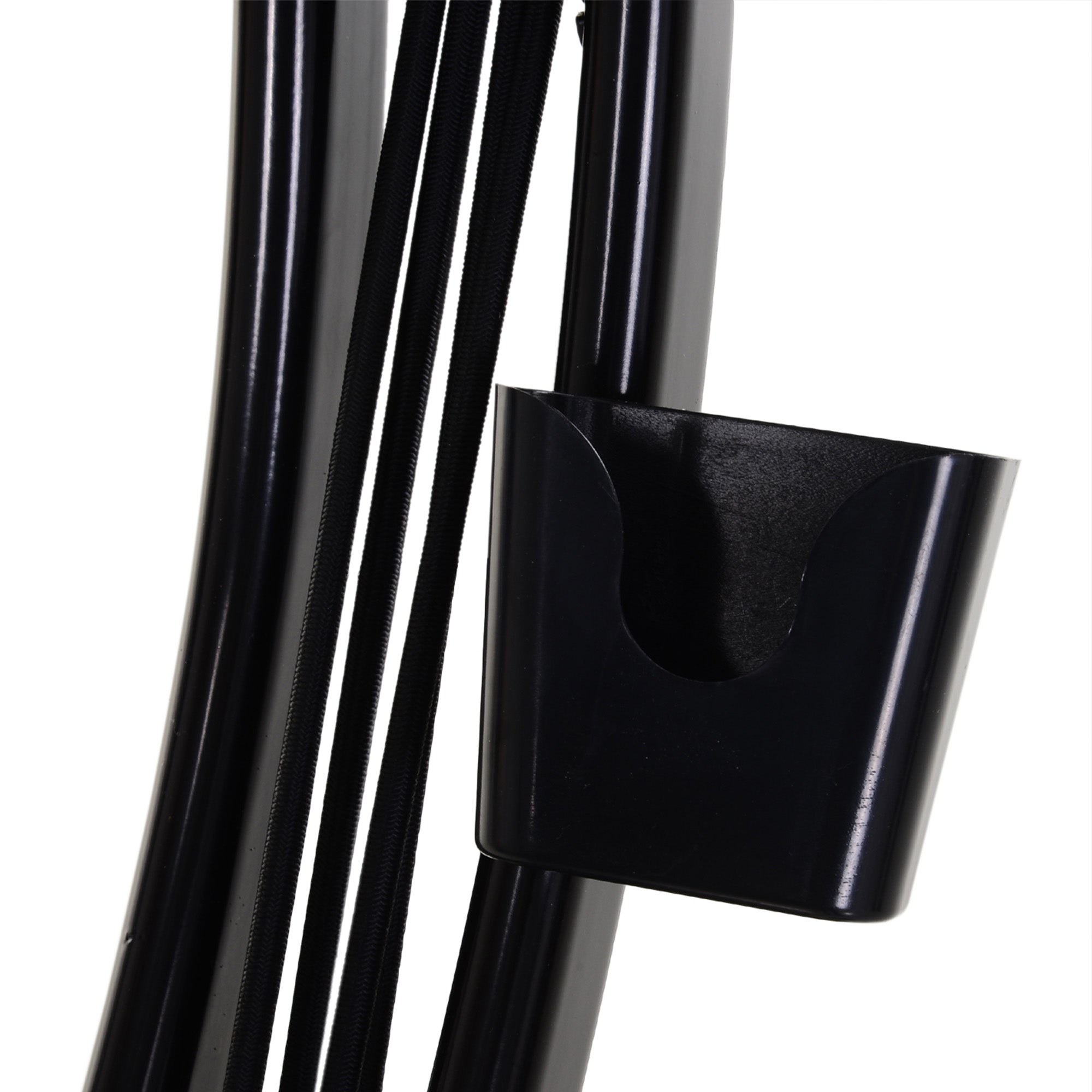 HOMCOM 2-in-1 Folding Exercise Bike with 8-Level Magnetic Resistance, Arm Resistance Band, Pulse Sensor, Black 