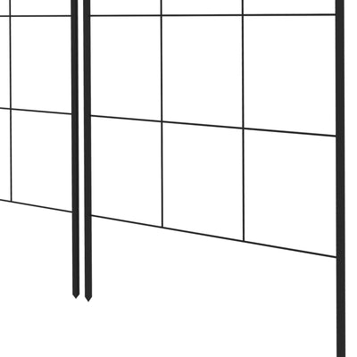 Outsunny Metal Trellis Set of 2, Garden Trellis for Climbing Plants Support Frames, Grid Design 