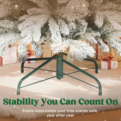 HOMCOM 6ft Flocked Artificial Christmas Tree 