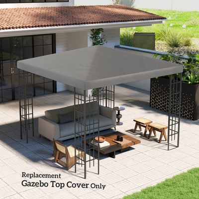 Outsunny 3 x 3(m) Gazebo Frame Replacement - Grey 
