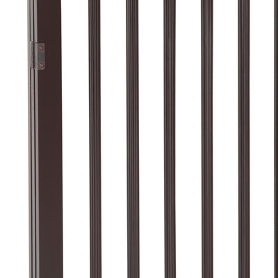 PawHut 3 Panel Stair Gate Foldable Dog Door Gate Indoor Free Standing Safety Gate Pet Barrier 76cm Height 