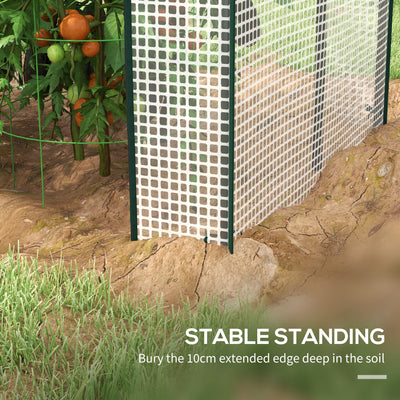 Outsunny Green House, Mini Greenhouse with 2 Roll-up Doors, Vent Holes and Reinforced Cover, 100 x 80 x 150cm 