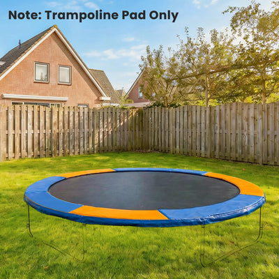 HOMCOM 8FT Trampoline Spring Cover, Plastic Trampoline Pad Replacement Safety Guard, Yellow and Blue 