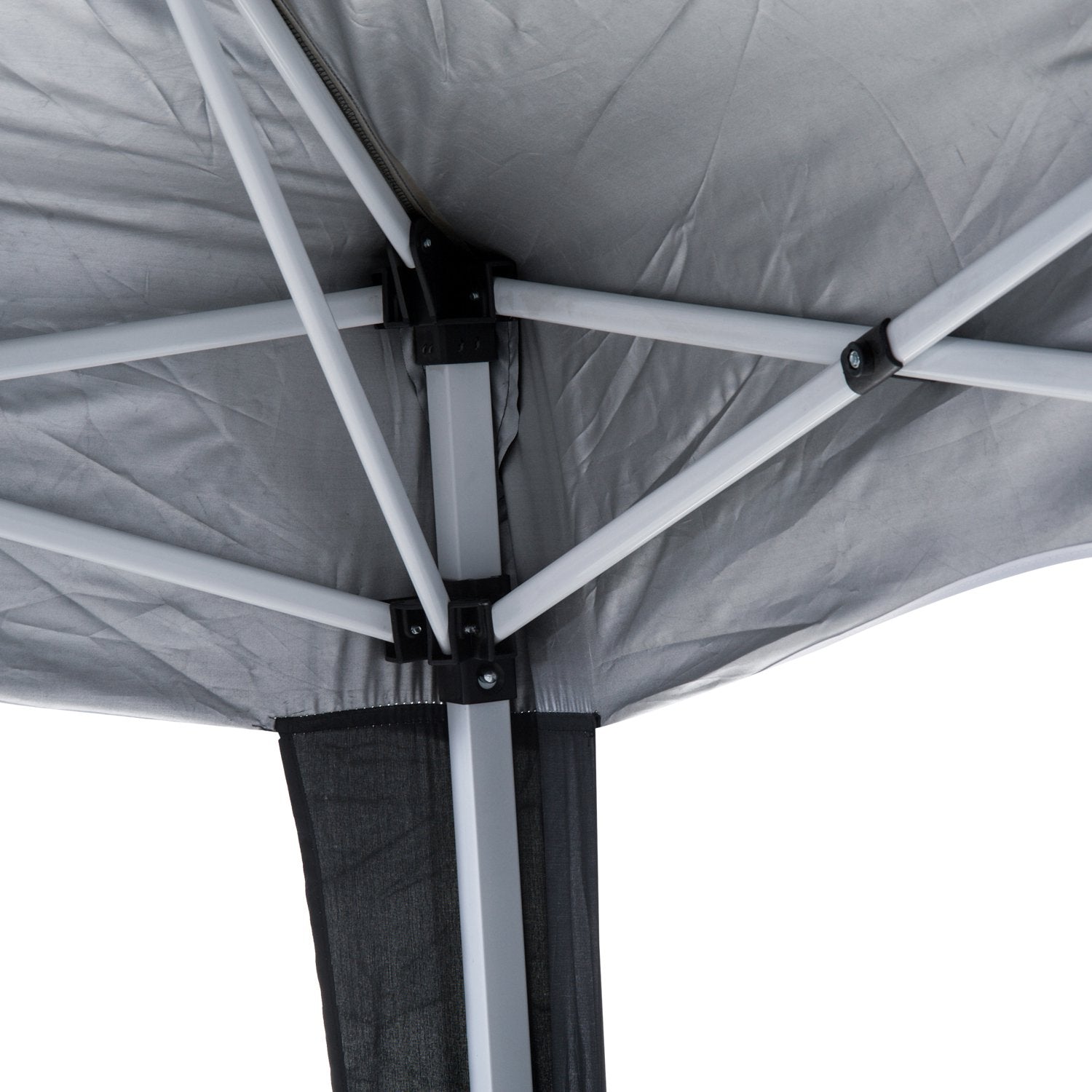 Outsunny 3 M x 3 M Base/ 2.5 M x 2.5 M Top Pop Up Gazebo with Carry Bag, Height Adjustable Slant Leg Party Tent Instant Event Shelter for Garden, Patio, Black 