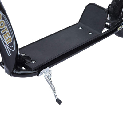HOMCOM Kids Scooter Kick Scooter with 12" EVA Tyres, Rear Brake, Big Wheels Scooter for 5-12 Years Old, Black 