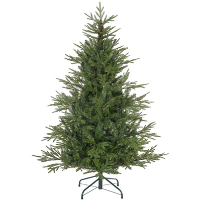 HOMCOM 5ft Bushy and Bare Artificial Christmas Tree - Green 