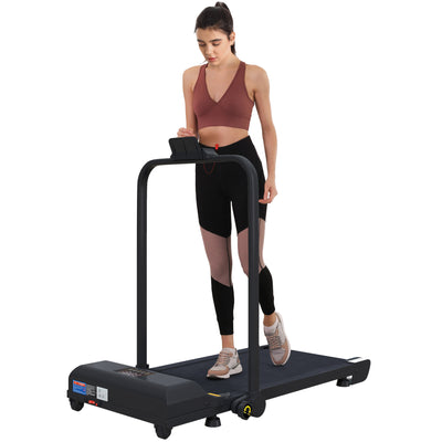 HOMCOM 2.5HP Walking Pad Treadmill, Folding Under Desk Treadmill, Walking Machine, 1-10km/h, with Remote Control 