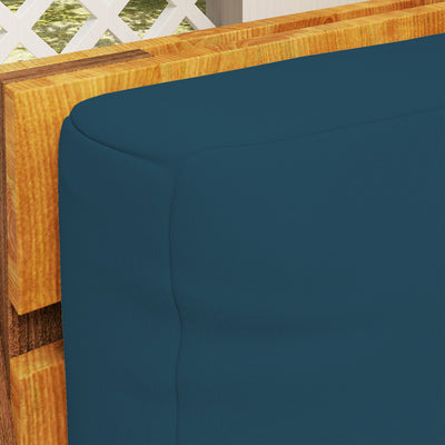 Outsunny 2 Seater Pallet Furniture Cushions Pallet Cushions, UPF20+ 220gsm Fabric, 20 cm Thick Outdoor Seat Pads, Navy Blue 