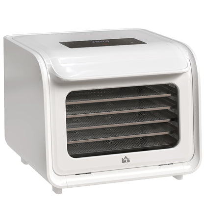 HOMCOM 35-70\'c2\'b0C Six-Tray Food Dehydrator - White