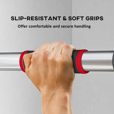 SPORTNOW Doorway Pull Up Bar, No Screws Door Frame Chin Up Bar, Adjustable Length (75-92cm) for Home Gym Workout, Max Load 200kg 