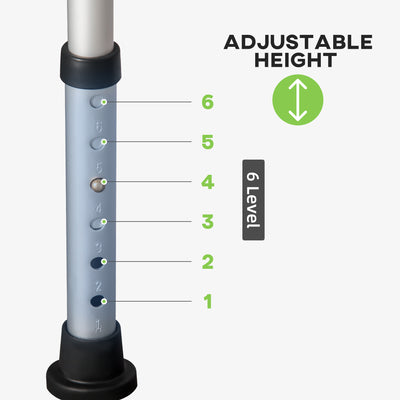 HOMCOM Shower Stool with Backrest, Height Adjustable Shower Chair with Anti-slip Foot Pads, Shower Head Holder, Green 