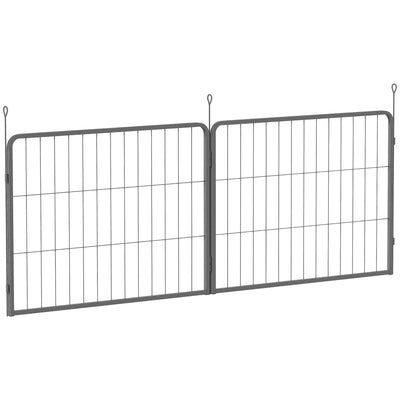 PawHut 2 Piece Dog Pen Expansion Pack for 60cm High Pet Playpen with 3 Stakes, for Small Dogs 